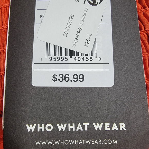 Who What Wear Sleeveless Baby Doll High Low Sundress Red Clay Women's Size XXL - Picture 11 of 11